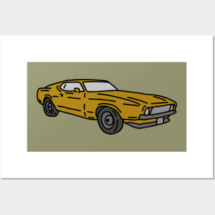 classic muscle cars Posters and Art